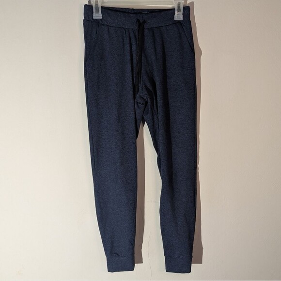 good hYOUman Teighlor Slim Fit Heathered Blue Joggers Sweatpants Women's Small - Picture 2 of 6